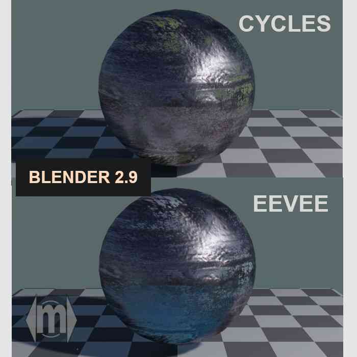 Netal material and textures for Blender software